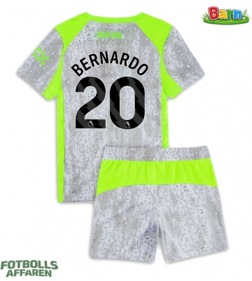Manchester City Bernardo Silva #20 Tredjeställ Barn 2025-26 Kortärmad (+ Korta byxor)
